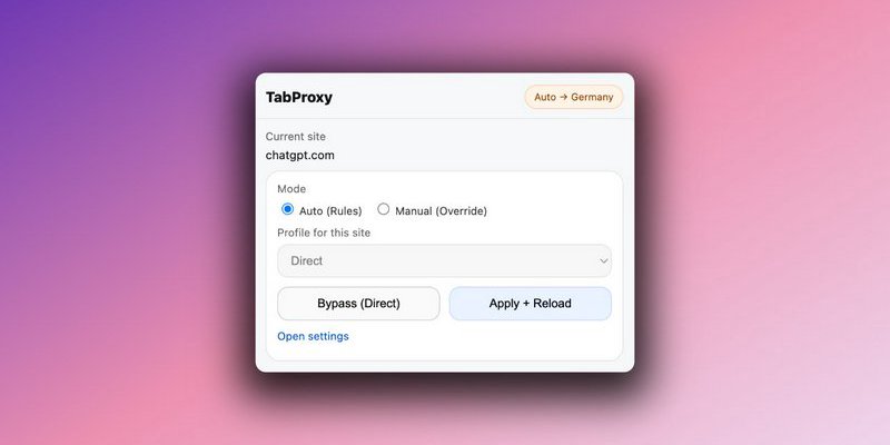 How to setup VPN per domain in Chrome